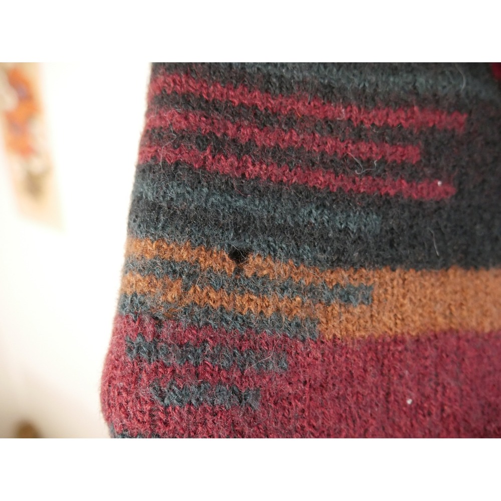 Vintage Cabelas Women's Sz M 100% Wool Sweater Vest Southwestern Made in USA - Picture 4 of 7